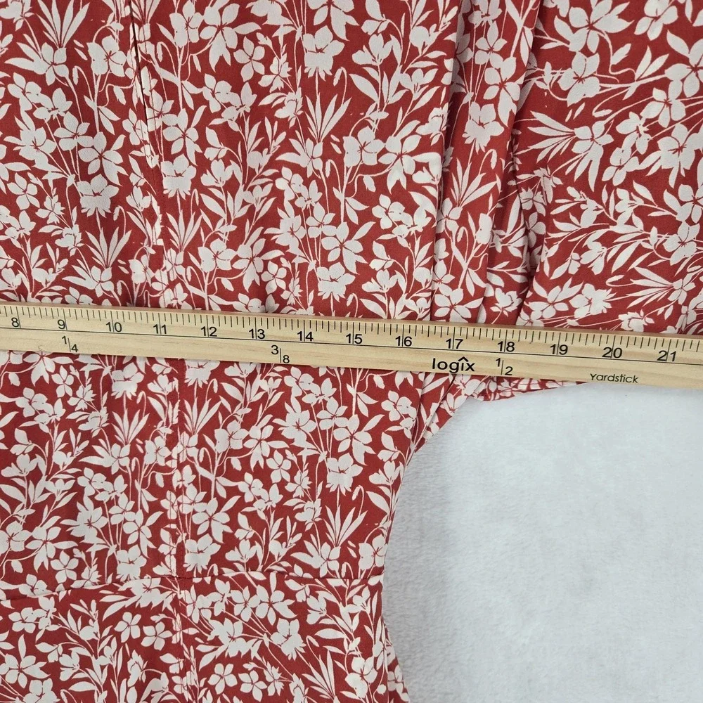 Lauren Ralph     Floral Red Dress - Picture 5 of 11